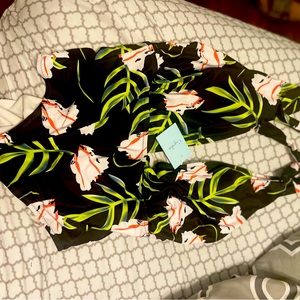 Floral print Cupshe bathing suit size xl